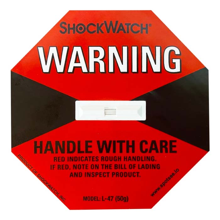 shockwatch indicator sticker
